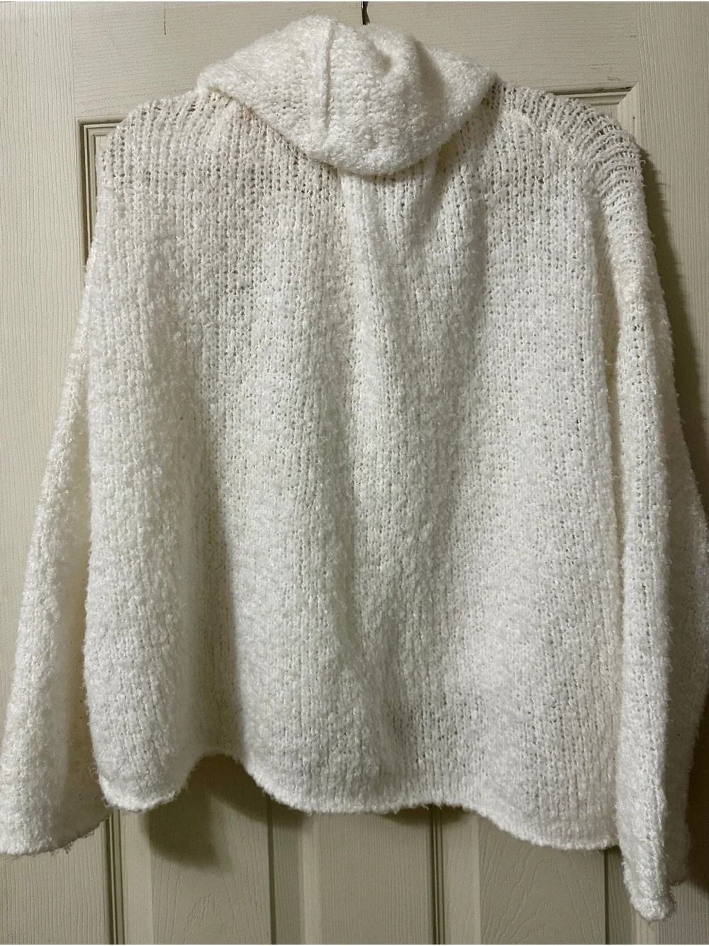 Free People white Cowl Turtleneck Sweater
